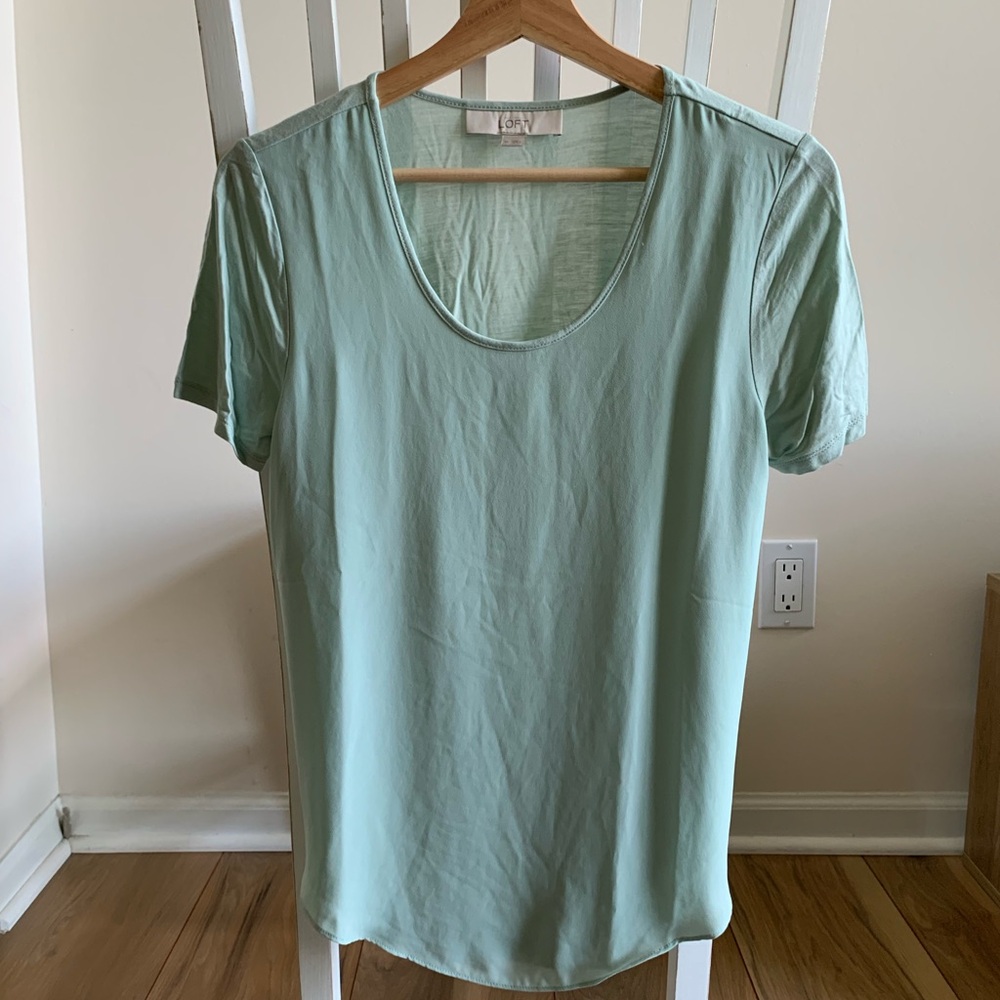LOFT Top Mint Green XS
